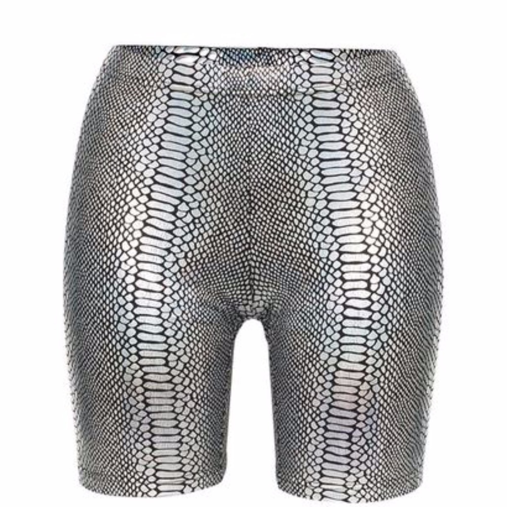 Beth Richards Kim Short Snake Metallic Swim Bottom